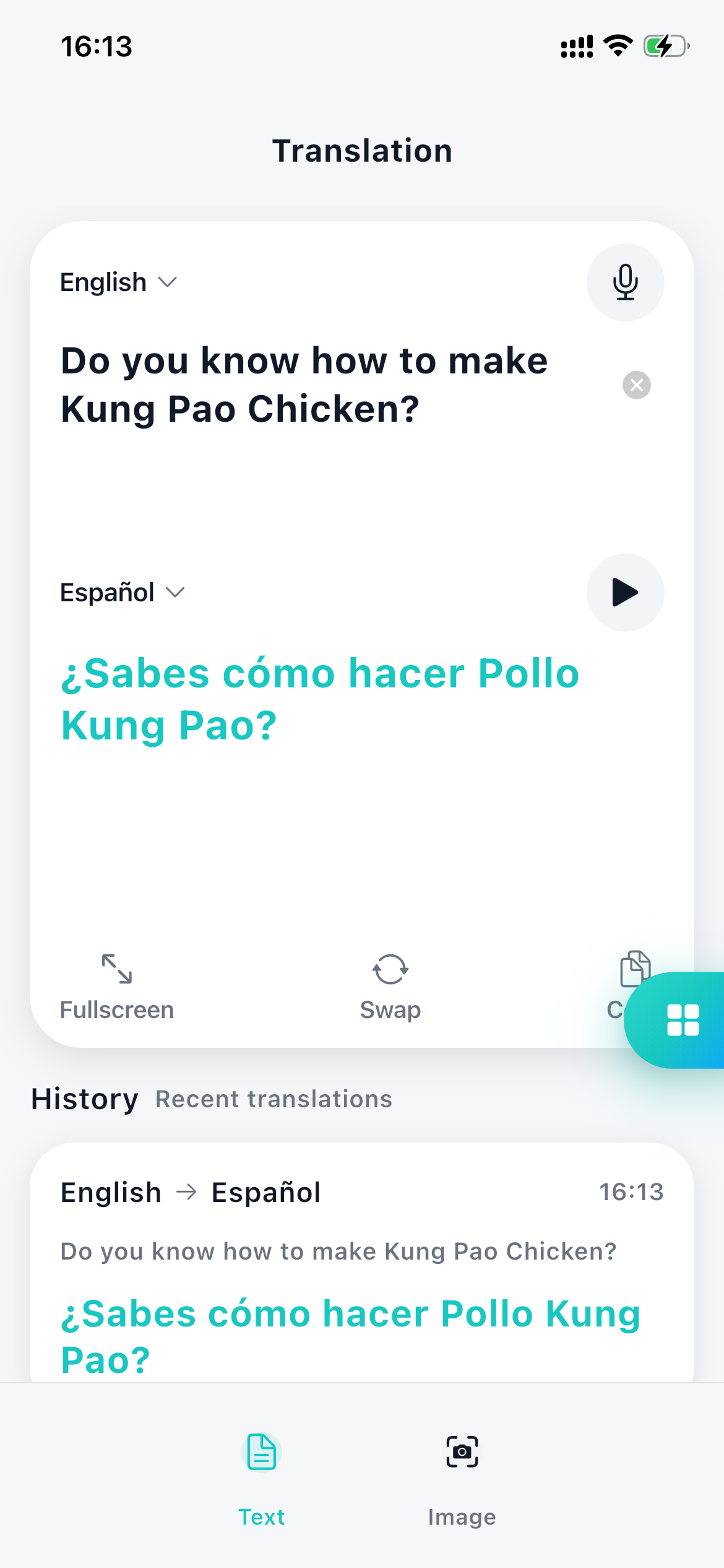Schermata traduzione HearU AI Captions